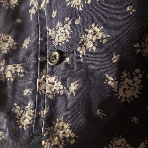 J.Crew Factory Mens Reade Short. Blue & White Chino Size 34w - Picture 3 of 5